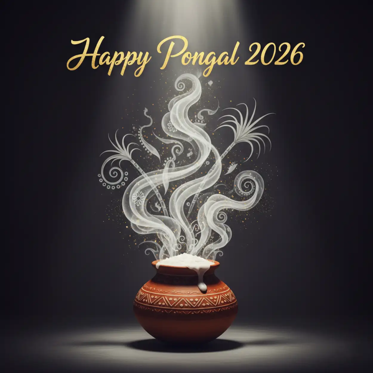 Free Download Pongal Village Theme Wishes 2026 - High Quality Happy Pongal Wishes 2026 Image