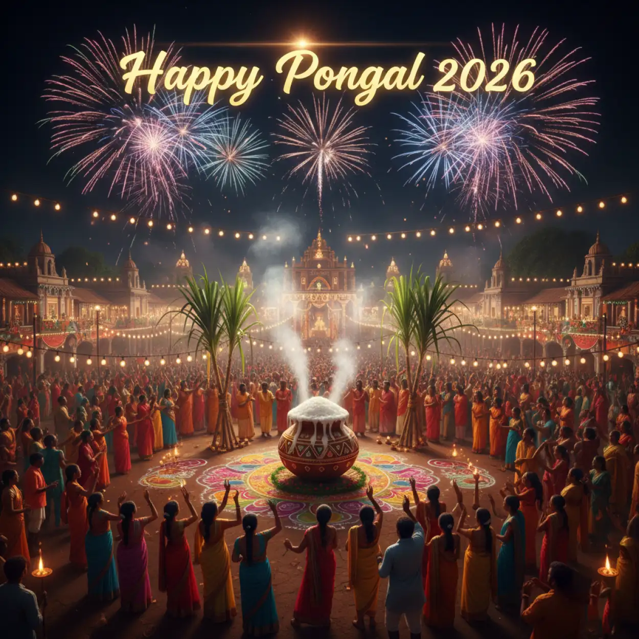 Free Download Pongal Wishes Ai Generated Images 2026 - High Quality Happy Pongal Wishes 2026 Image