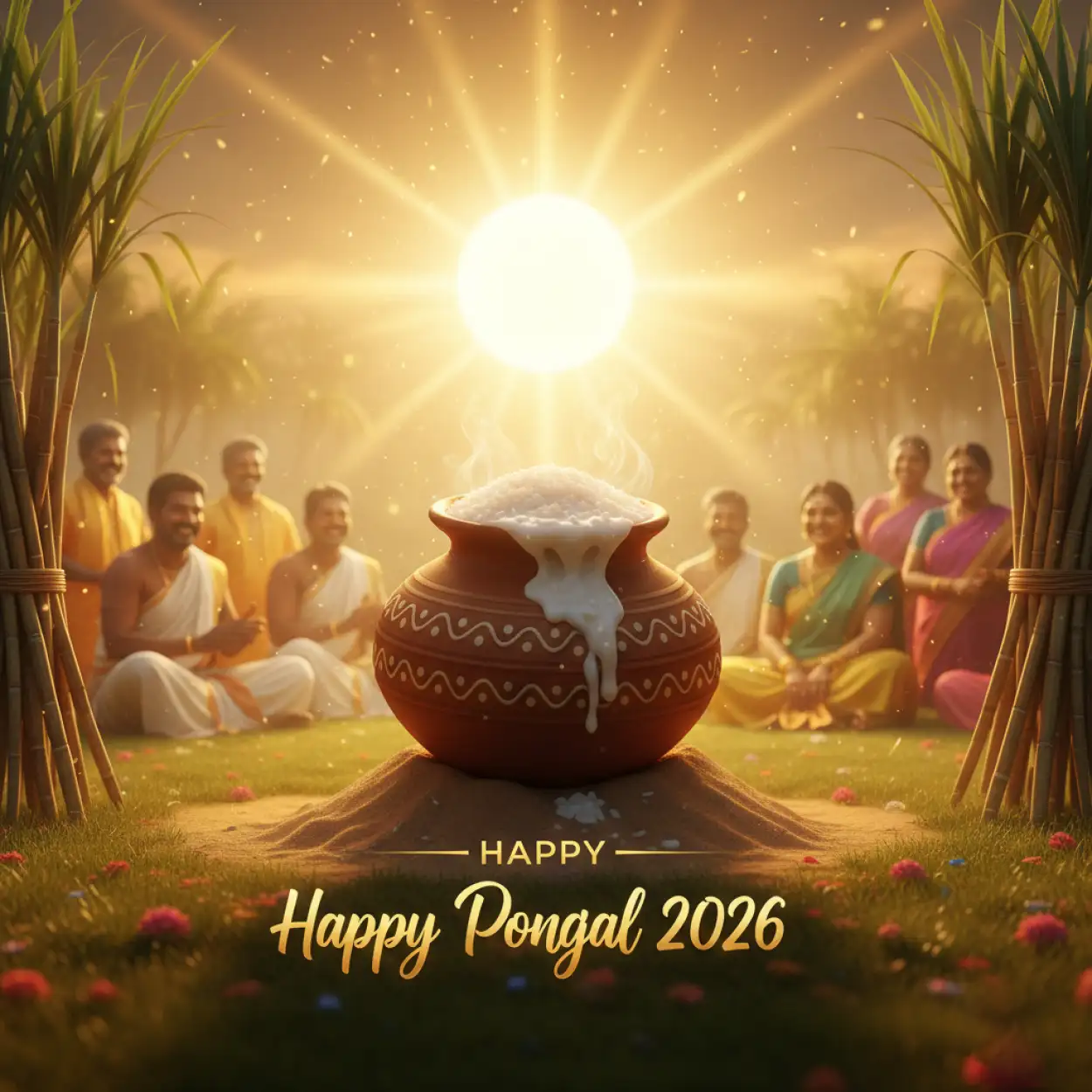 Free Download Pongal Wishes Corporate Banner 2026 - High Quality Happy Pongal Wishes 2026 Image