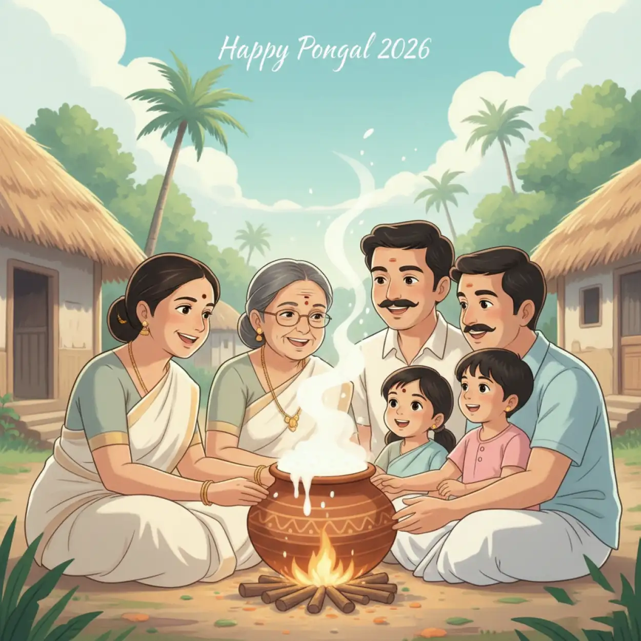 Free Download Pongal Wishes Free Stock Images 2026 - High Quality Happy Pongal Wishes 2026 Image