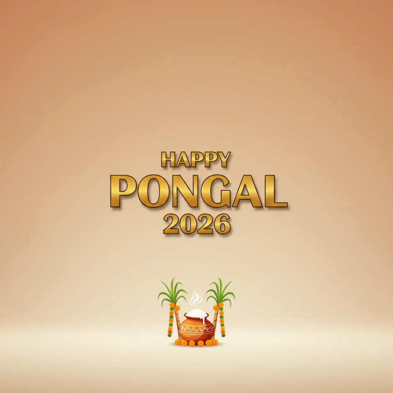 Free Download Pongal Wishes Hd Wallpaper 2026 - High Quality Happy Pongal Wishes 2026 Background