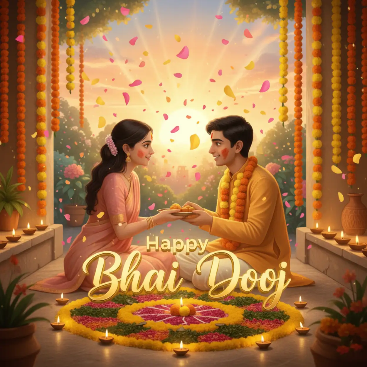 Popular Happy Bhai Dooj 2025 Wishes For Social Media - Royalty Free Happy Bhai Dooj 2025 Wishes Image | Pngmagic Free Download Popular Happy Bhai Dooj 2025 Wishes For Social Media - High Quality Happy Bhai Dooj 2025 Wishes Background