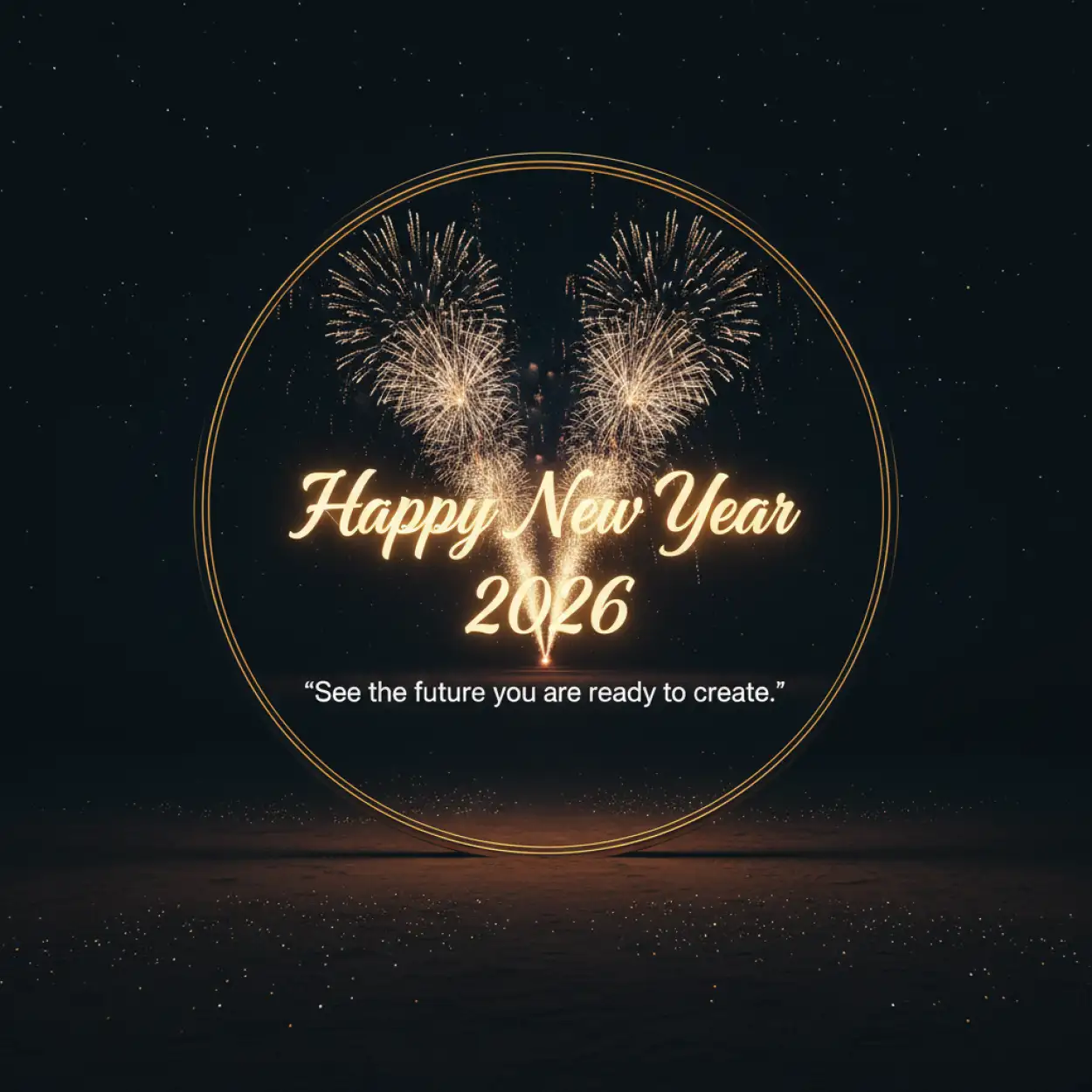 Free Download Positive Happy New Year 2026 Wishes With Quote - High Quality Happy New Year 2026 Wishes With Quote Background