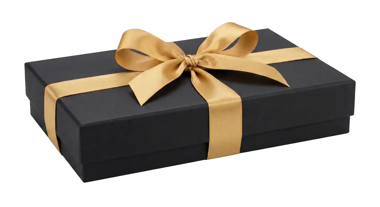 Free Download Premium Black Gift Box Png Matte - High Quality Gift Boxes PNG Transparent PNG