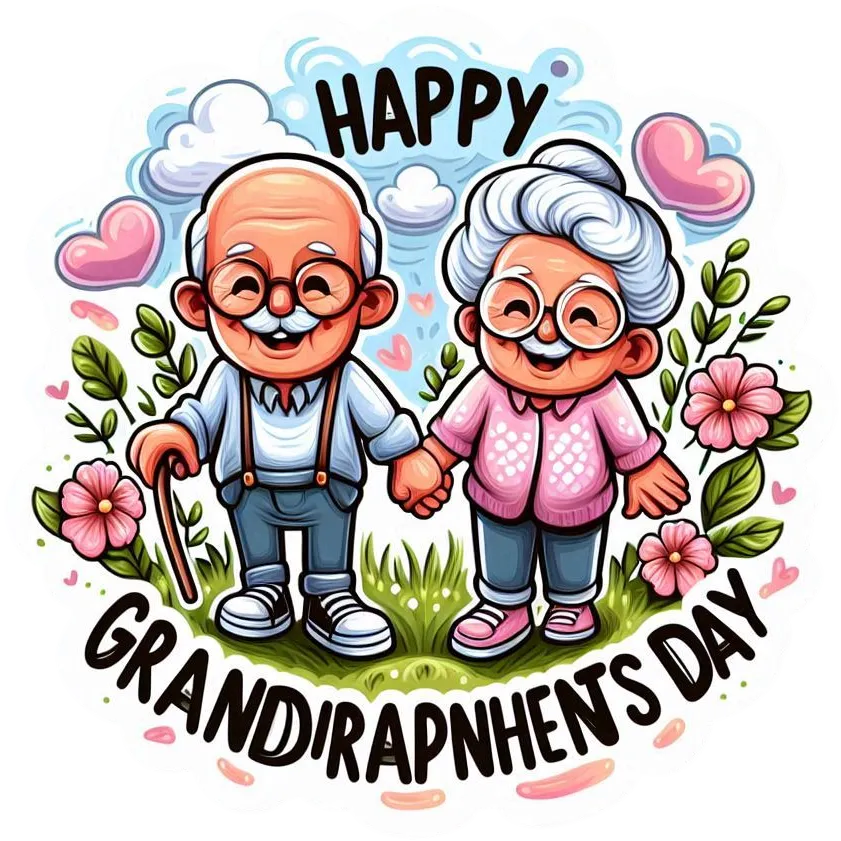 Free Download Premium Happy Grandparents Day Png Images For Scrapbooking - High Quality Grandparents Day PNG Image