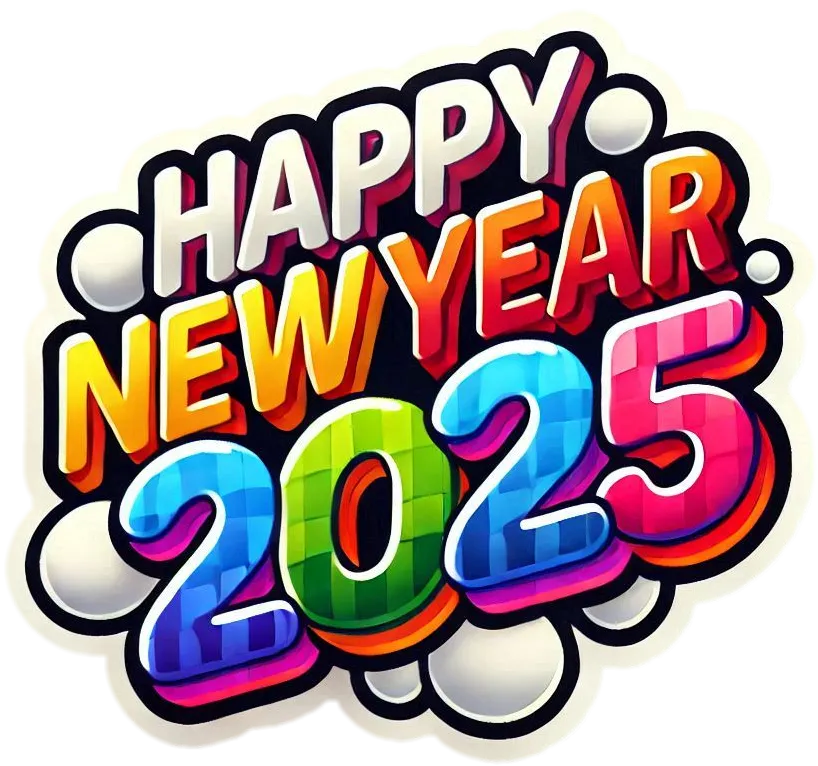 Premium Happy New Year Text 2025 Png Free To Use - Royalty Free Happy New Year Text PNG Image | Pngmagic Free Download Premium Happy New Year Text 2025 Png Free To Use - High Quality Happy New Year Text PNG PNG Image