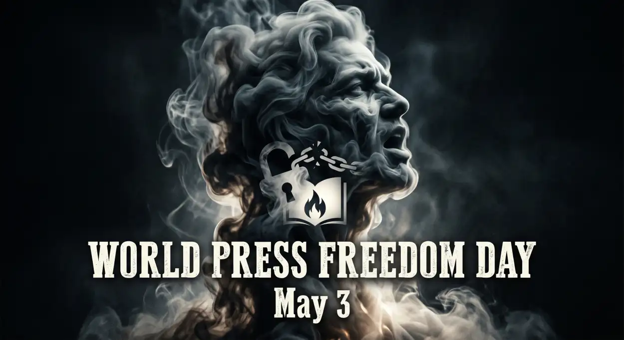 Free Download Press Freedom Awareness Campaign Design - High Quality World Press Freedom Day 2026 Image