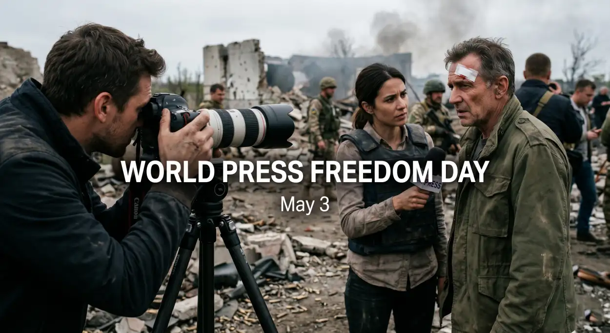 Free Download Press Freedom Day Captions For Social Media - High Quality World Press Freedom Day 2026 Image