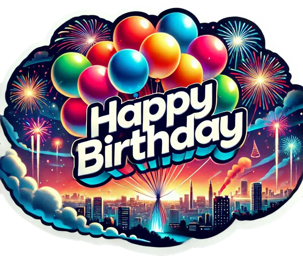 Printable Colorful Balloon Happy Birthday Text Designs - Royalty Free Happy Birthday Image | Pngmagic Free Download Printable Colorful Balloon Happy Birthday Text Designs - High Quality Happy Birthday PNG Image