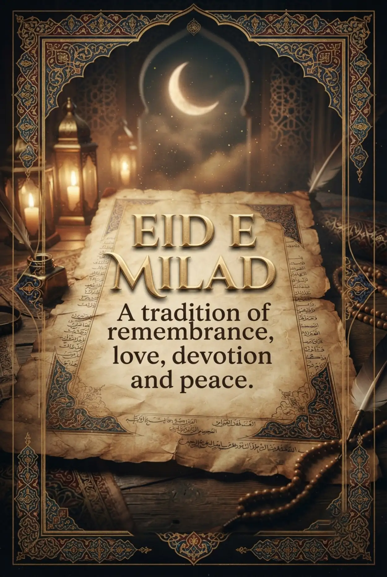 Free Download Prophet Muhammad Birth Date 2026 - High Quality Eid E Milad 2026 Image