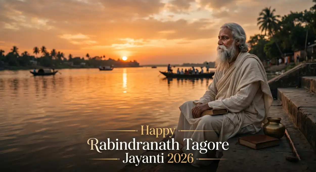 Free Download Rabindranath Tagore Jayanti 2026 Story Template - High Quality Rabindranath Tagore Jayanti Image