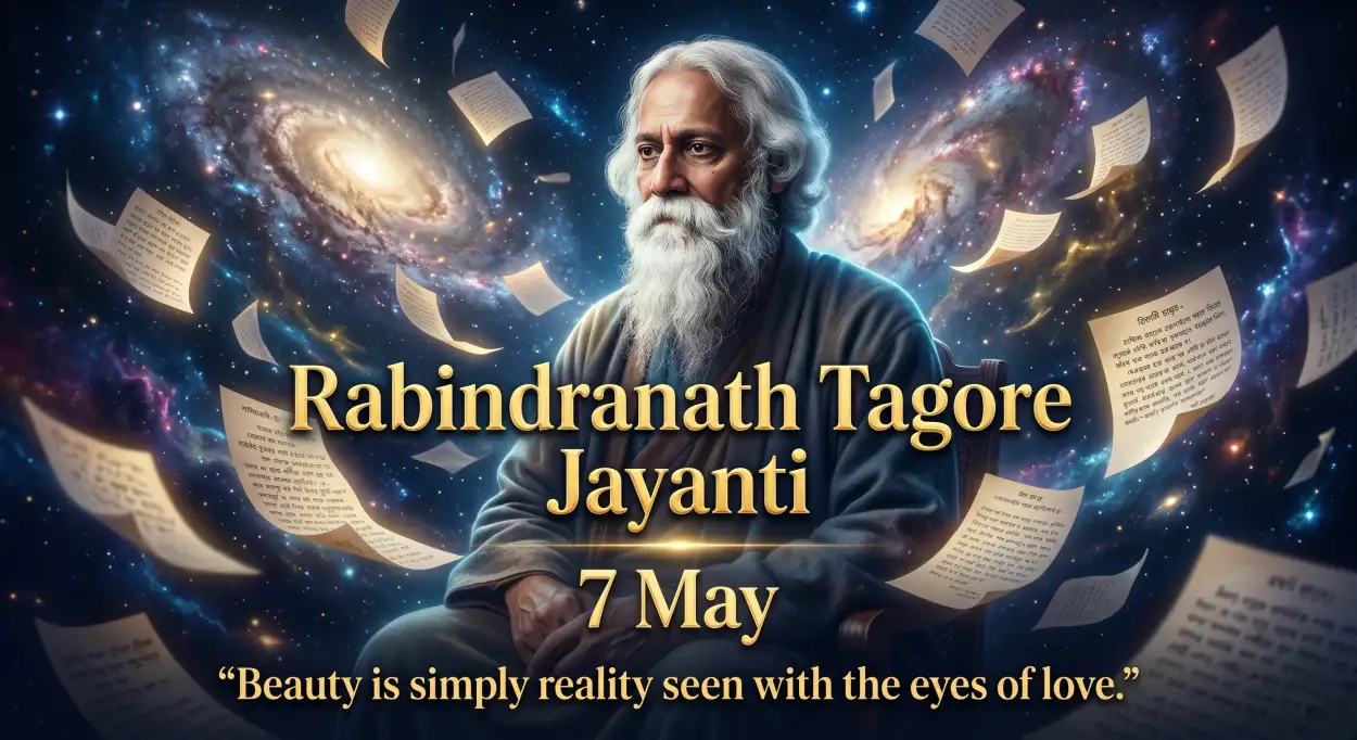 Free Download Rabindranath Tagore Jayanti Premium Social Media Banner - High Quality Rabindranath Tagore Jayanti Image