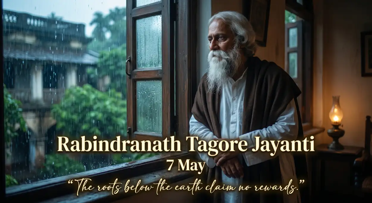Free Download Rabindranath Tagore Jayanti Quotes For Inspiration - High Quality Rabindranath Tagore Jayanti Image