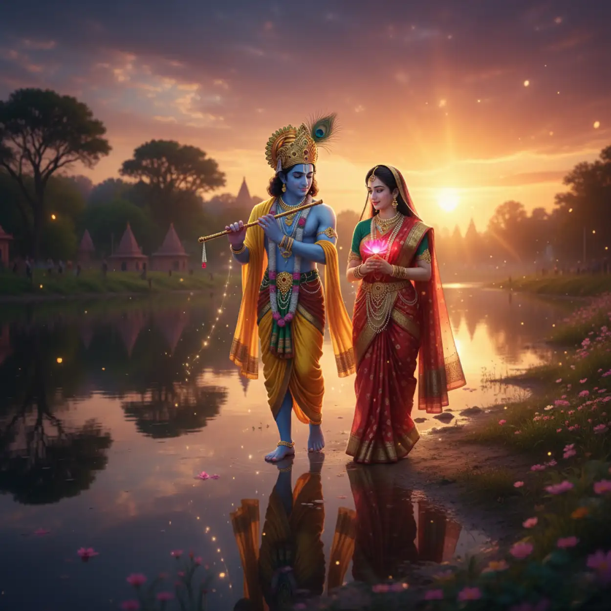 Free Download Radha Krishna Wallpapers For Instagram Post - High Quality Radha Krishna Background
