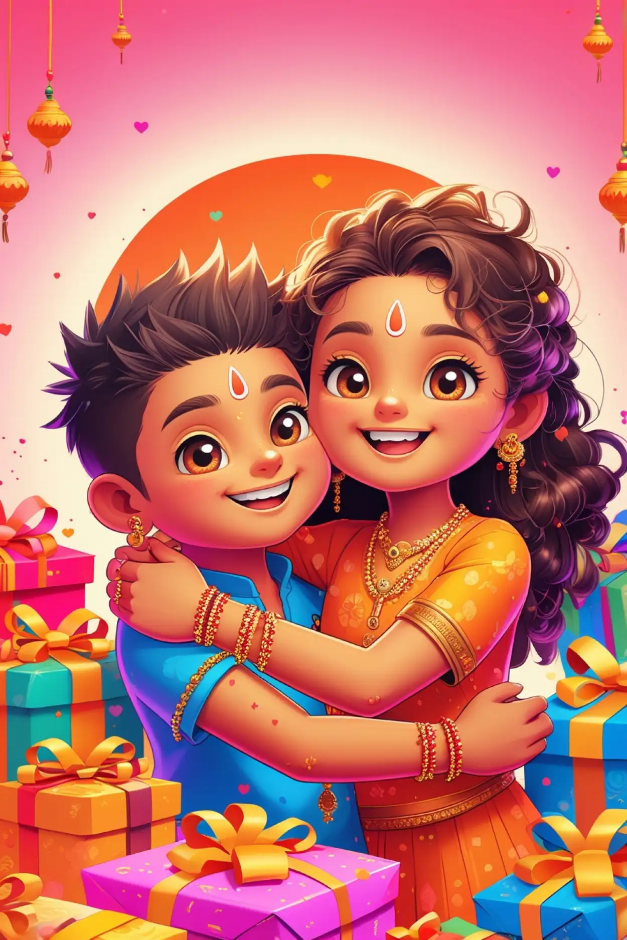 Rakhi Banner Background With Brother And Sister - Royalty Free Happy Rakhi Banner Background Image | Pngmagic Free Download Rakhi Banner Background With Brother And Sister - High Quality Happy Rakhi Banner Background Background