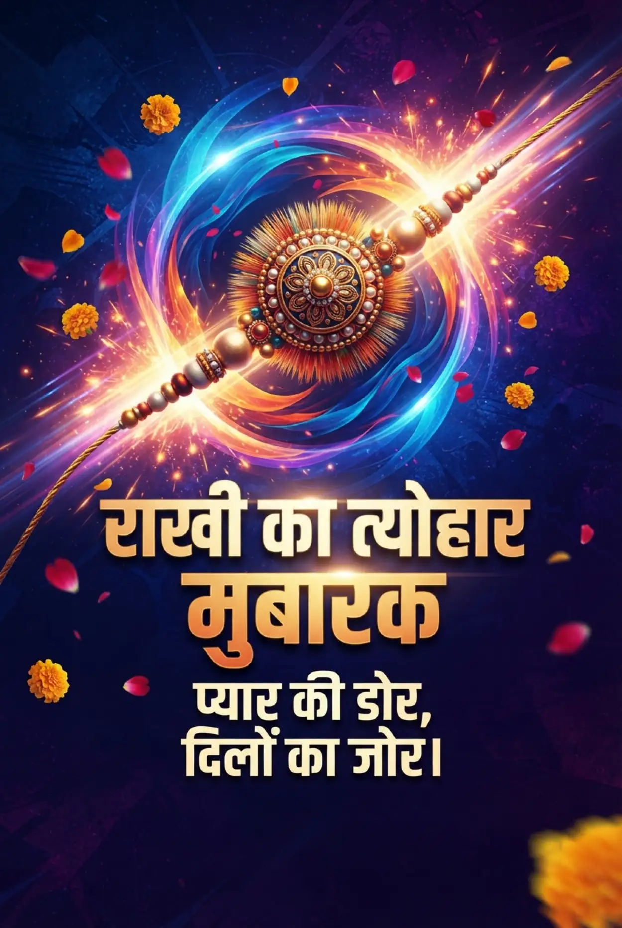 Free Download Rakhi Ke Liye Best Wishes In Hindi - High Quality Raksha Bandhan Ki Shubhkamnaye In Hindi Image