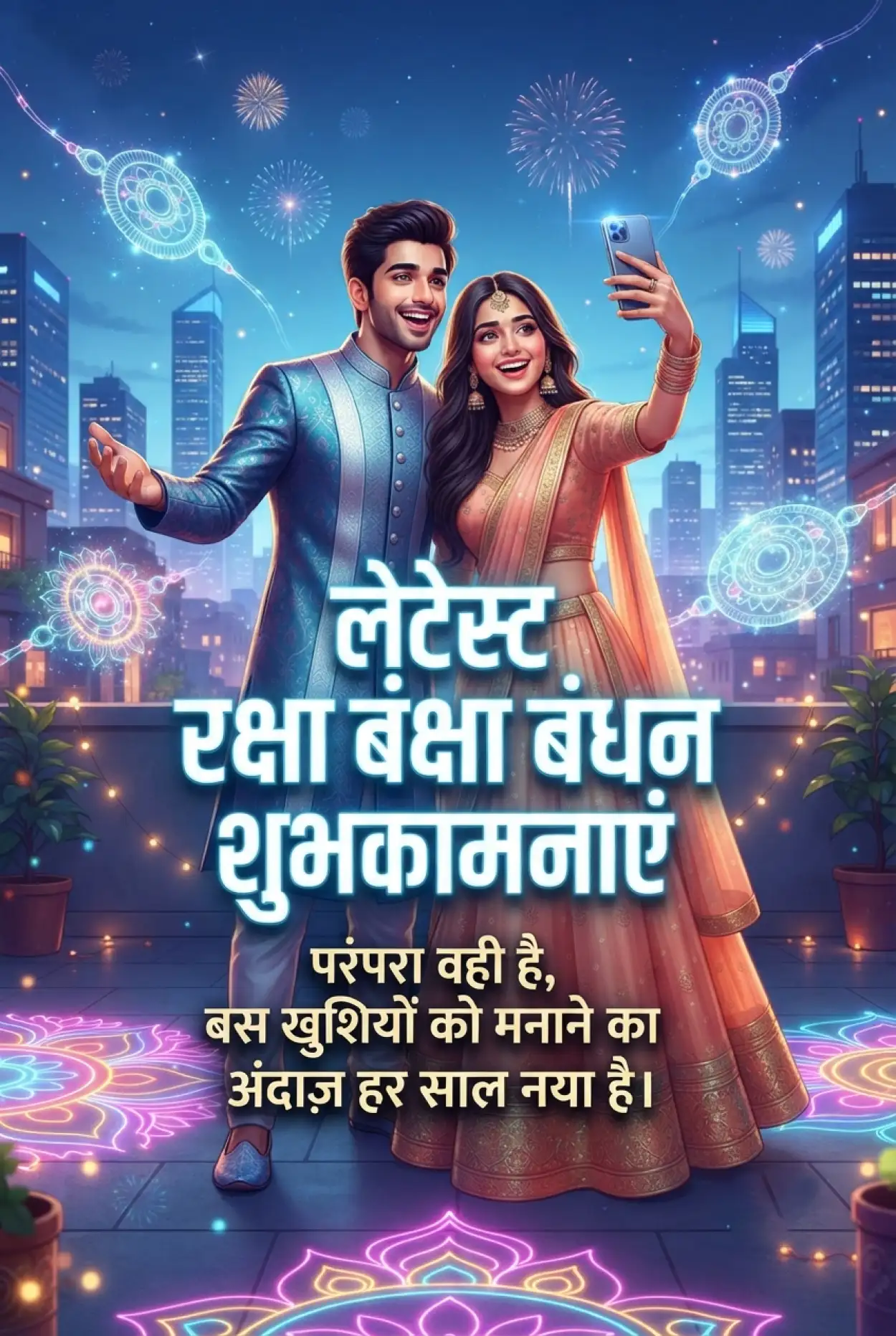 Free Download Rakhi Ke Tyohar Ki Hardik Shubhkamnaye - High Quality Raksha Bandhan Ki Shubhkamnaye In Hindi Image