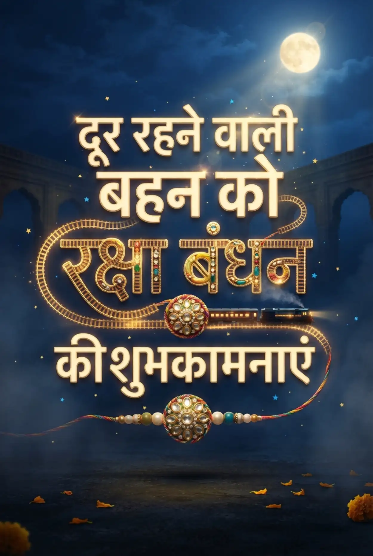 Free Download Rakhi Wishes For Brother In Hindi - High Quality Raksha Bandhan Ki Shubhkamnaye In Hindi Image