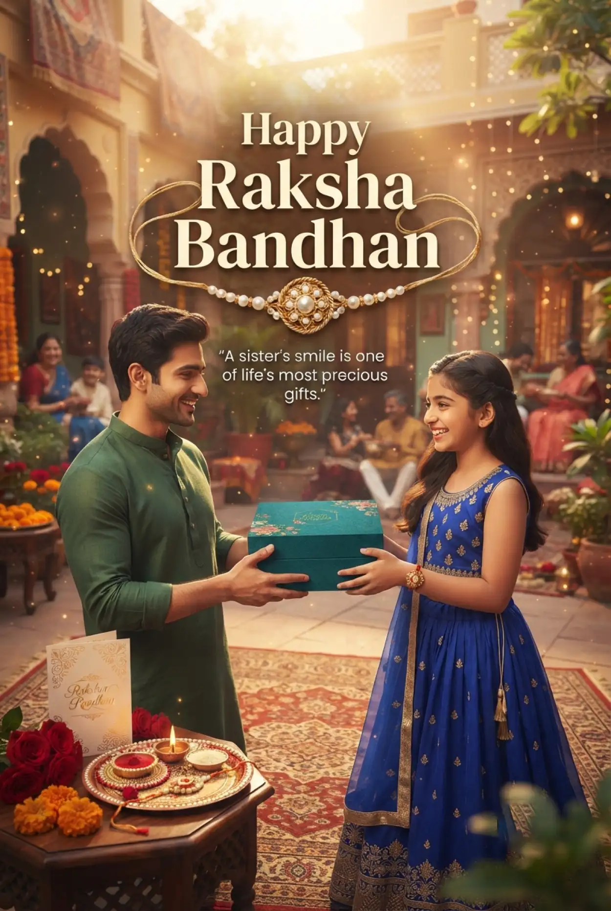 Free Download Raksha Bandhan 2026 Captions And Wishes - High Quality Happy Raksha Bandhan Wishes 2026 Image