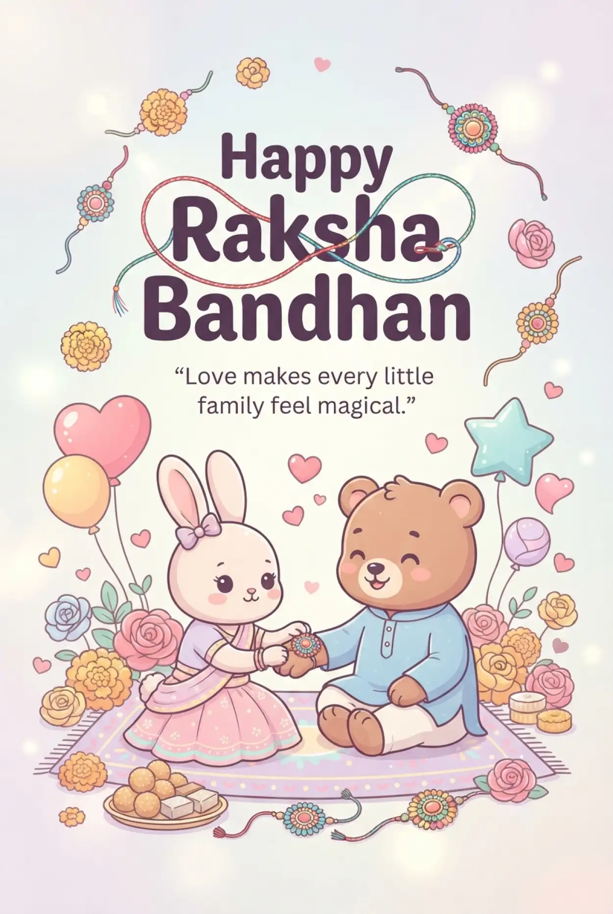 Free Download Raksha Bandhan 2026 Wishes For Greeting Cards - High Quality Happy Raksha Bandhan Wishes 2026 Image