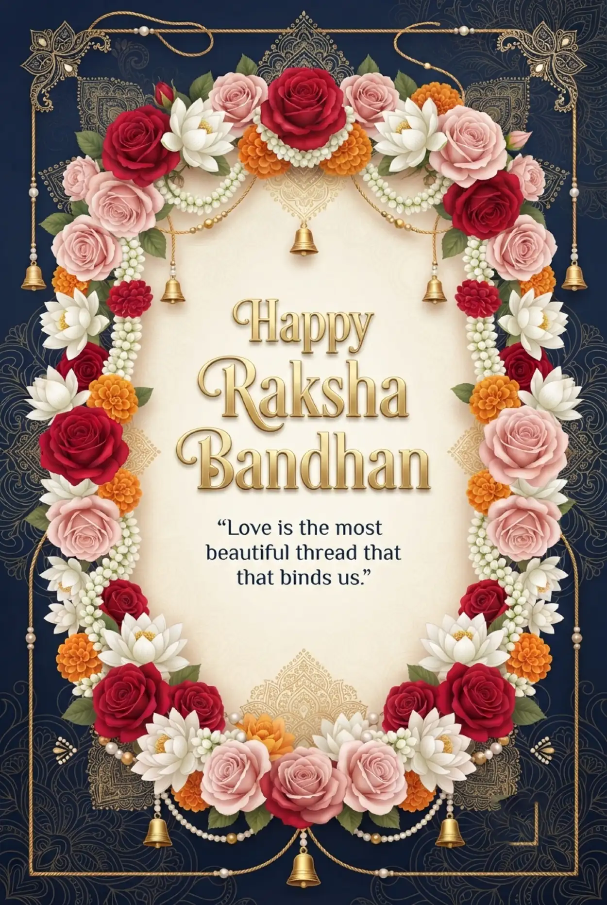 Free Download Raksha Bandhan 2026 Wishes With Quotes - High Quality Happy Raksha Bandhan Wishes 2026 Image