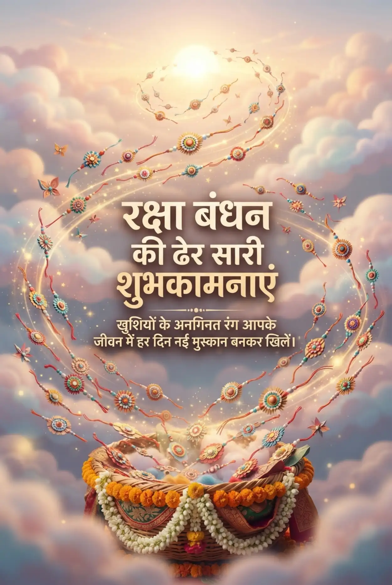 Free Download Raksha Bandhan Greetings In Hindi - High Quality Raksha Bandhan Ki Shubhkamnaye In Hindi Image