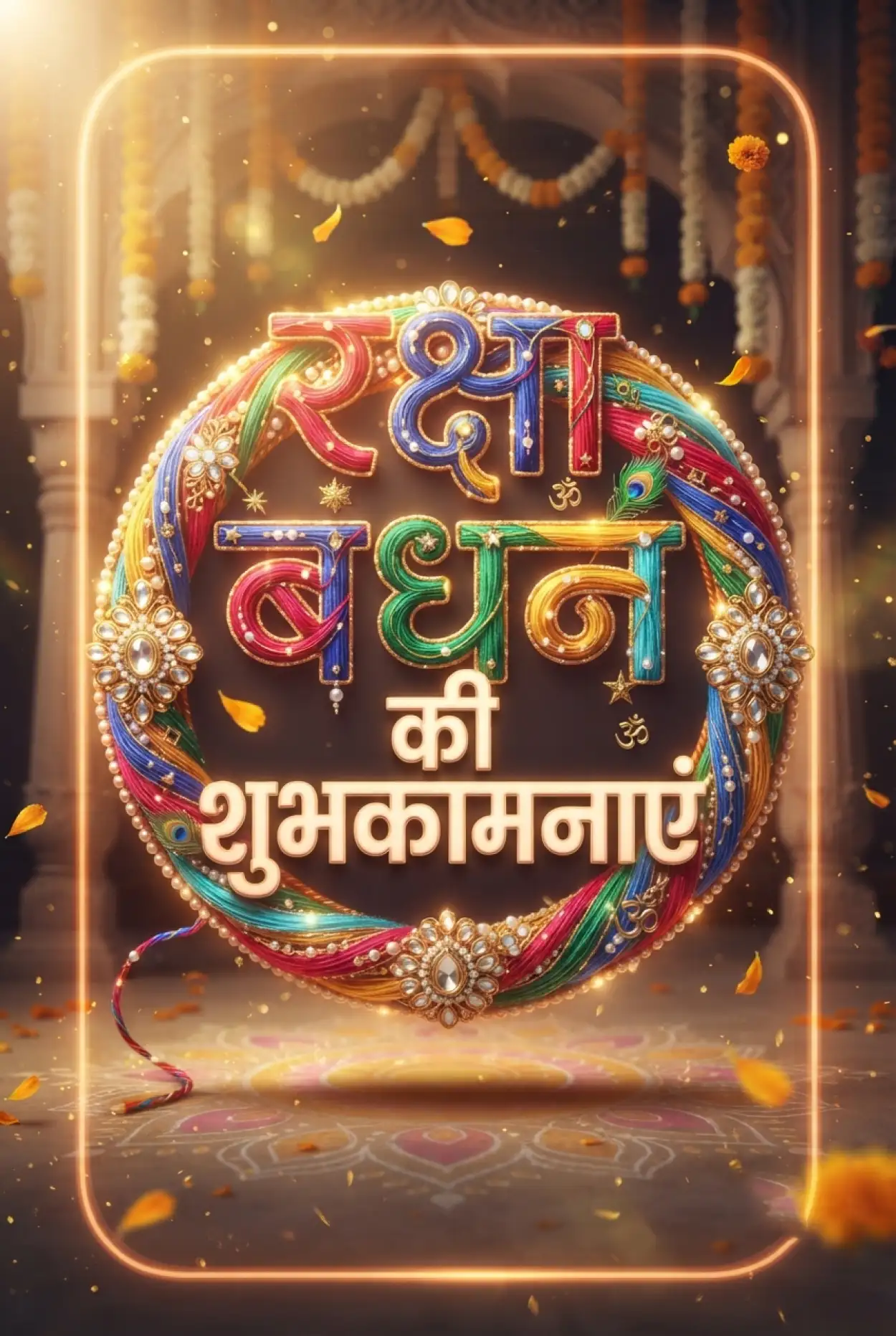 Free Download Raksha Bandhan Ki Shubhkamnaye With Emoji - High Quality Raksha Bandhan Ki Shubhkamnaye In Hindi Image