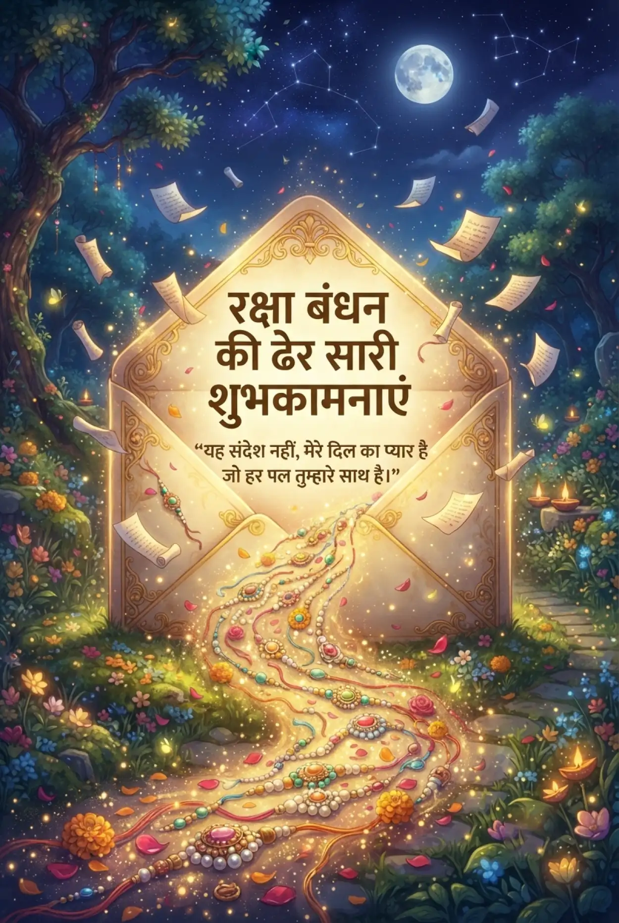 Free Download Raksha Bandhan Quotes In Hindi - High Quality Raksha Bandhan Ki Shubhkamnaye In Hindi Image