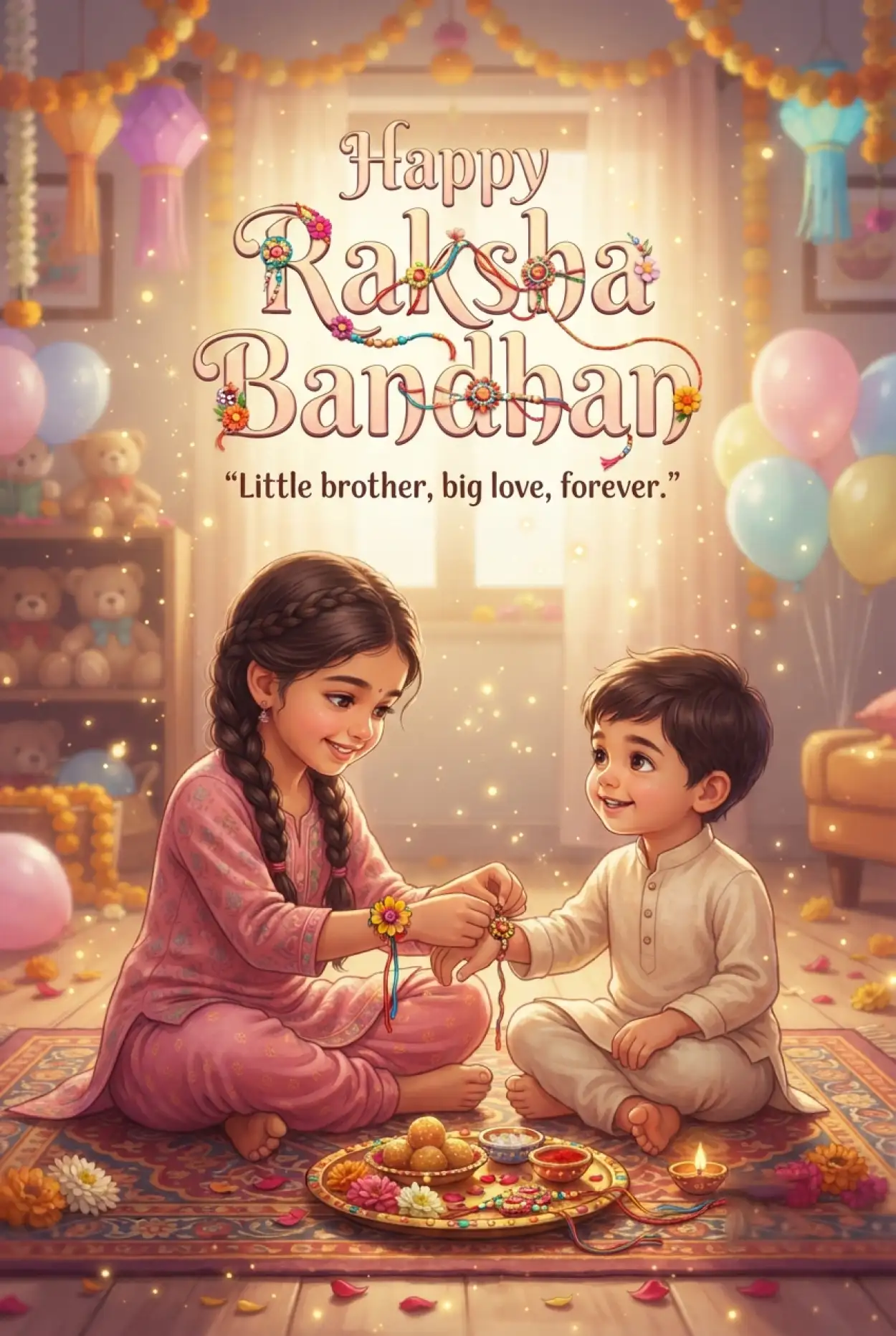 Free Download Raksha Bandhan Wishes For Elder Brother 2026 - High Quality Happy Raksha Bandhan Wishes 2026 Image