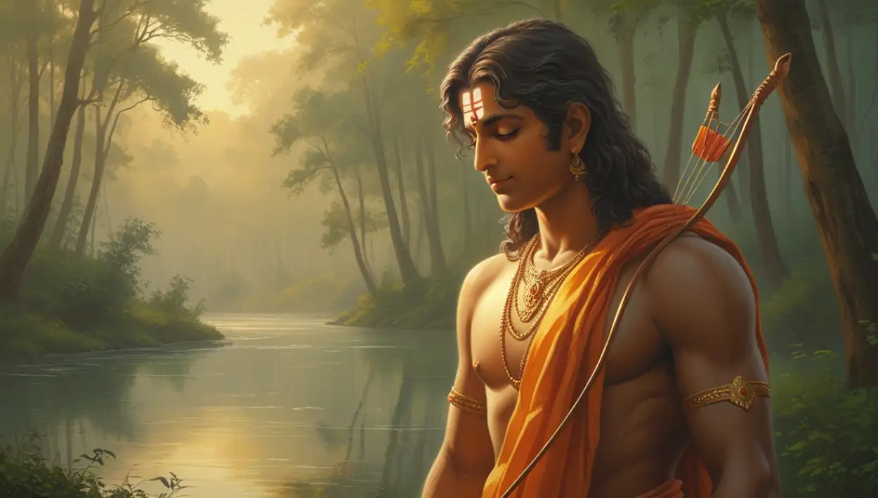 Free Download Shri Ram With Bow Arrow Blessing Devotees - High Quality Lord Rama With Bow And Arrow Background