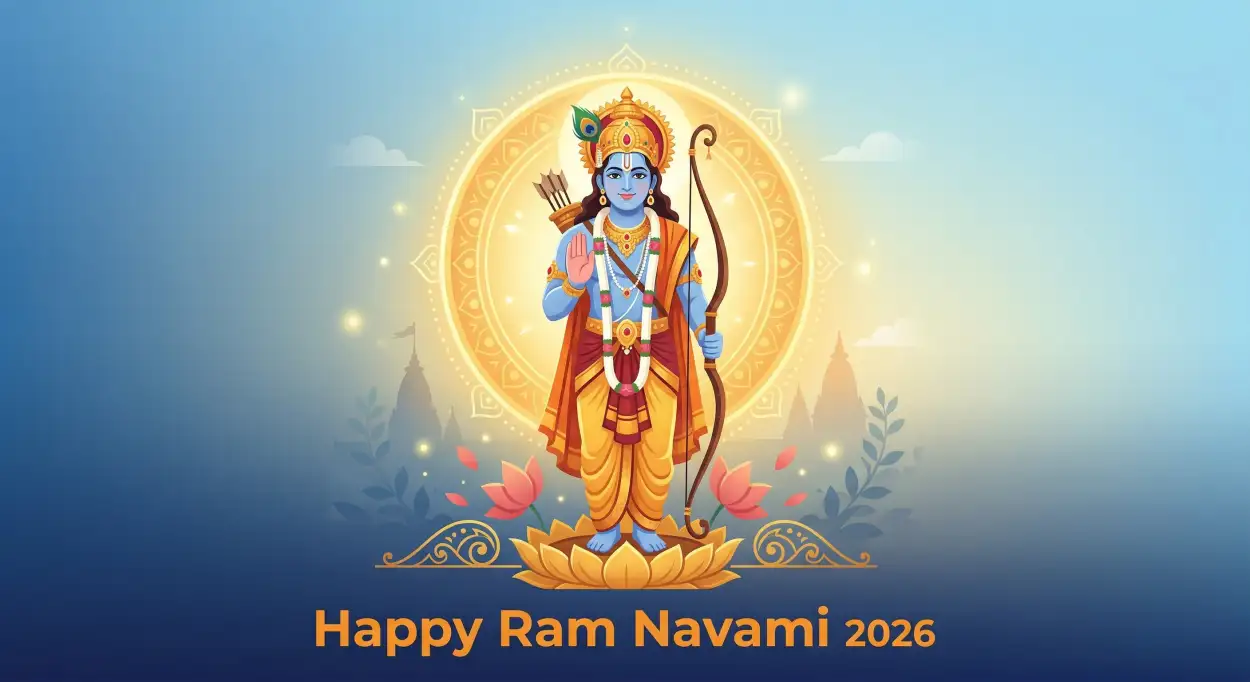 Free Download Ram Navami 2026 Images With Bow Arrow Ram Pose Hd - High Quality Happy Ram Navami 2026 Image