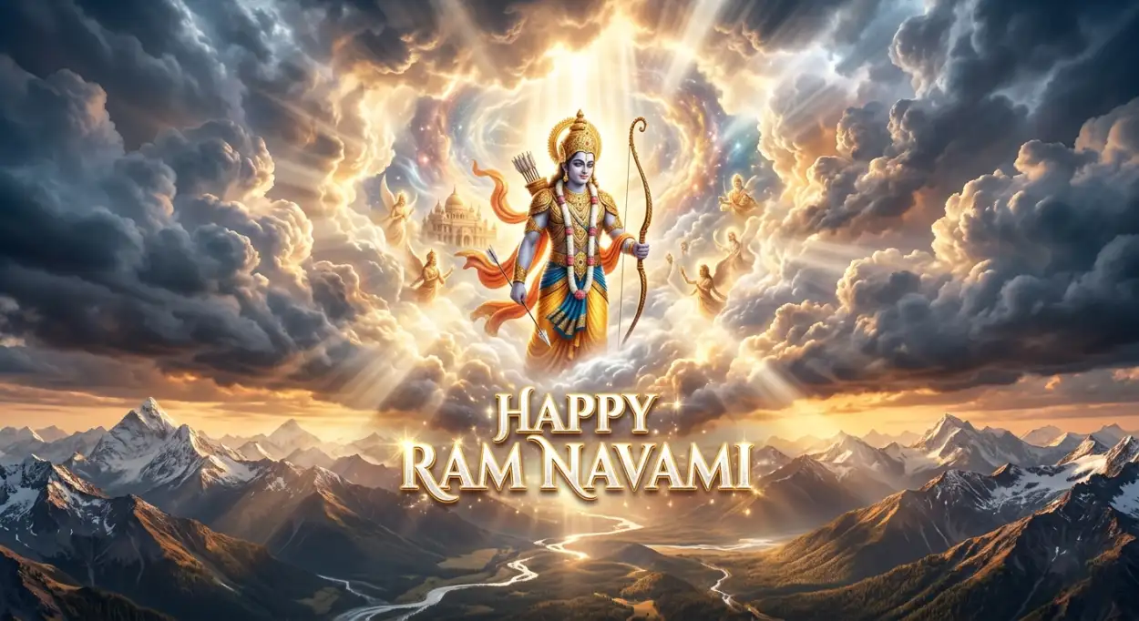 Free Download Ram Navami 2026 Wishes Hd Background Images - High Quality Ram Navami Wishes 2026 Background Image
