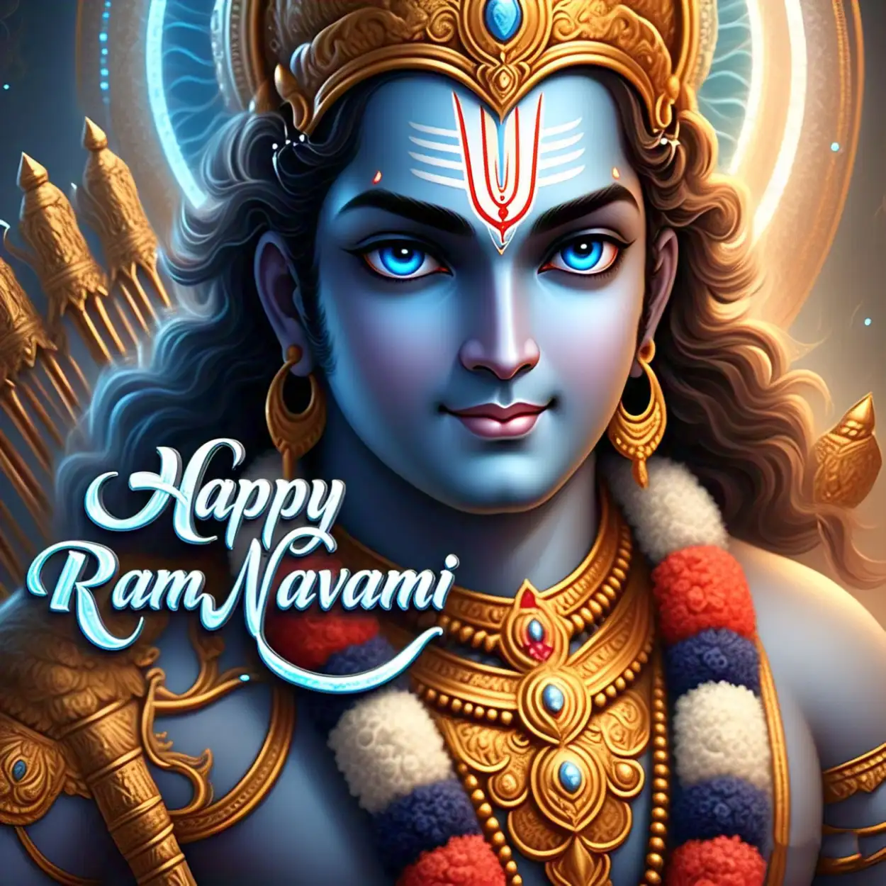 Ram Navami Greeting Card With Stylish Text - Royalty Free Happy Ram Navami Image | Pngmagic Free Download Ram Navami Greeting Card With Stylish Text - High Quality Happy Ram Navami Background