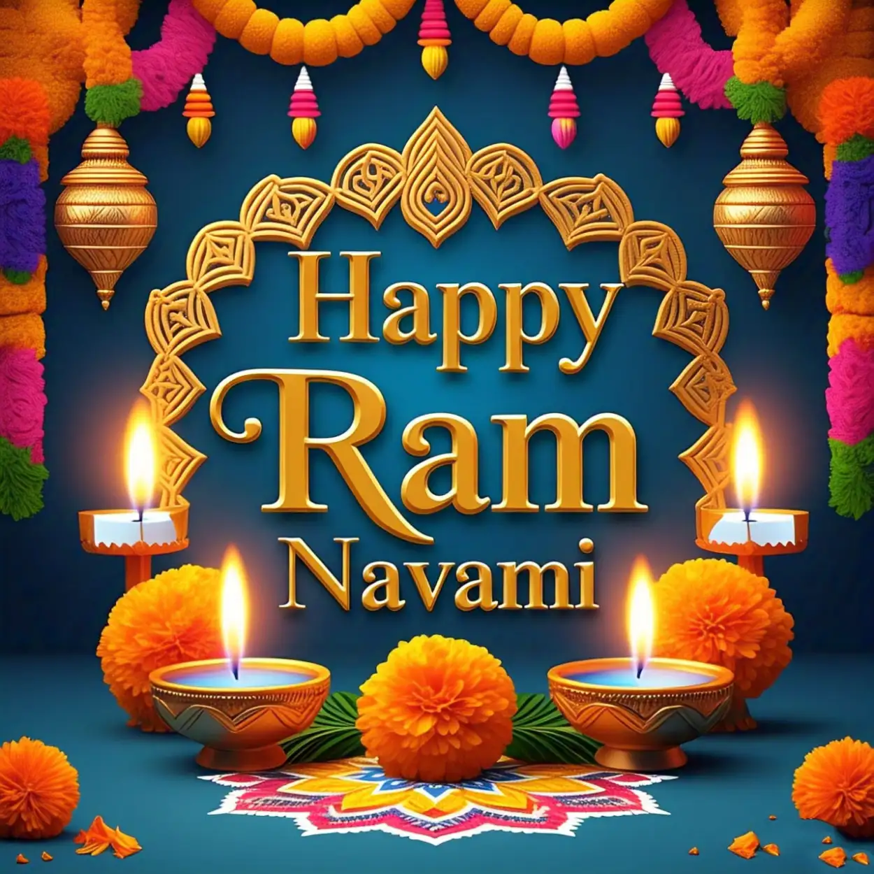 Free Download Ram Navami Puja Special Wallpaper - High Quality Happy Ram Navami Background