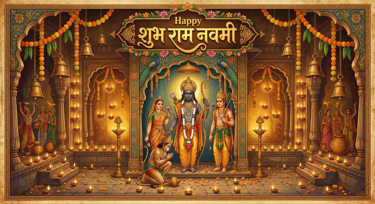 Free Download Ram Navami Whatsapp Festival Wishes Text - High Quality Happy Ram Navami Wishes For WhatsApp Image