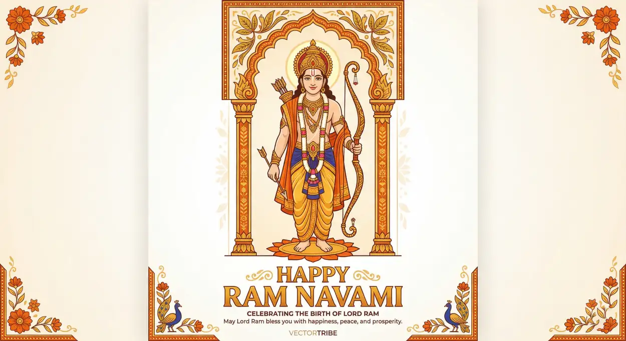 Free Download Ram Navami Whatsapp Greeting Png Transparent - High Quality Happy Ram Navami Wishes For WhatsApp Transparent PNG