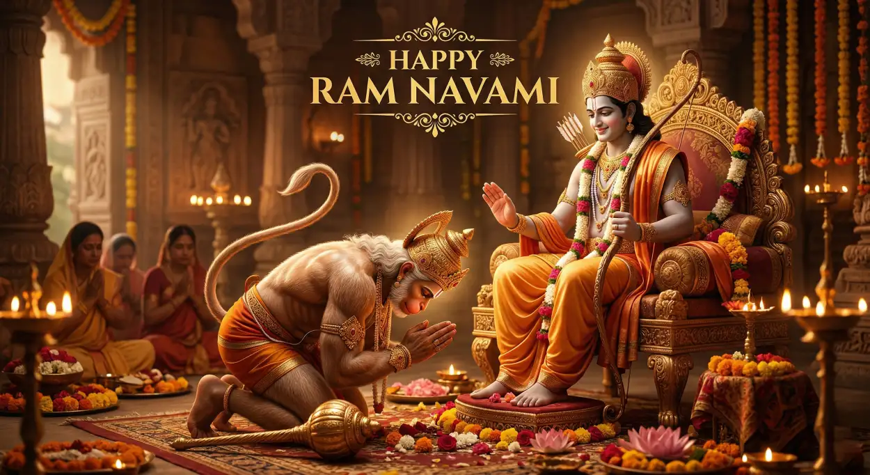 Free Download Ram Navami Whatsapp Post Caption Ideas - High Quality Happy Ram Navami Wishes For WhatsApp Image
