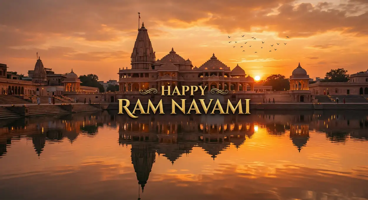 Free Download Ram Navami Whatsapp Shayari In Hindi - High Quality Happy Ram Navami Wishes For WhatsApp Image