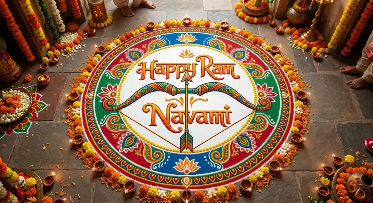 Free Download Ram Navami Wishes 2026 Traditional Design - High Quality Ram Navami Wishes 2026 Image