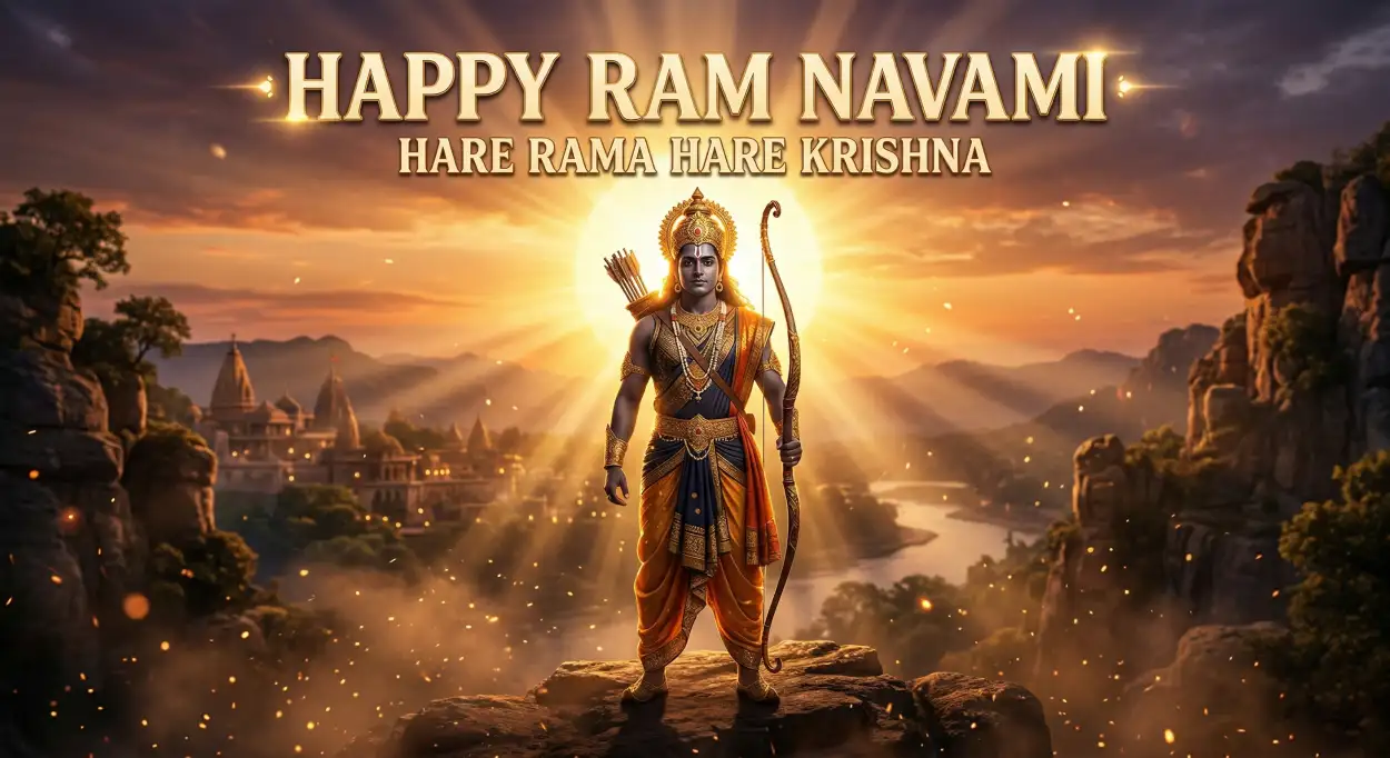 Free Download Ram Navami Wishes In Hindi For Whatsapp Share - High Quality Happy Ram Navami Wishes For WhatsApp Image