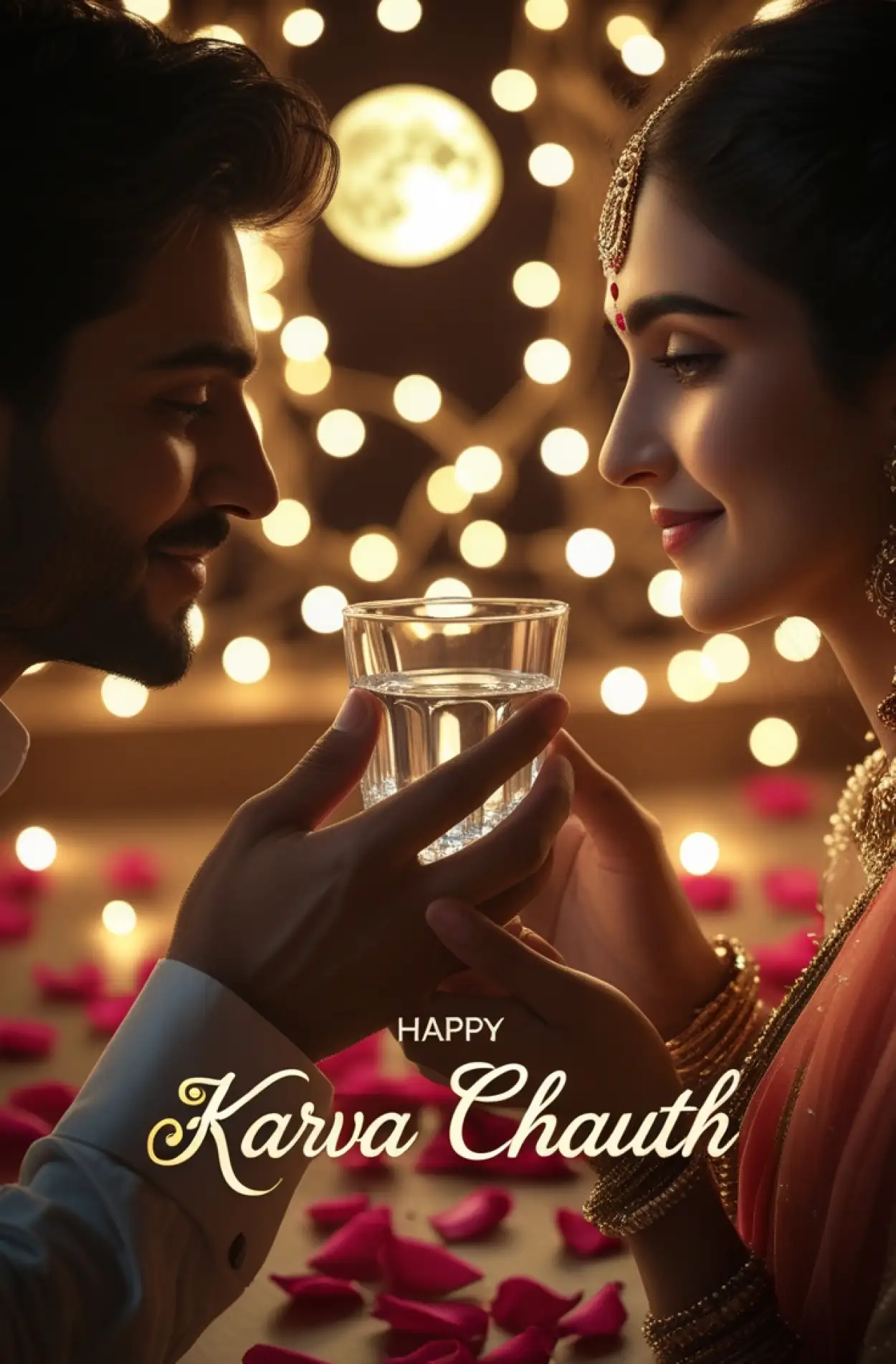 Free Download Real Couple Karva Chauth Photography Ideas - High Quality Happy Karva Chauth Background