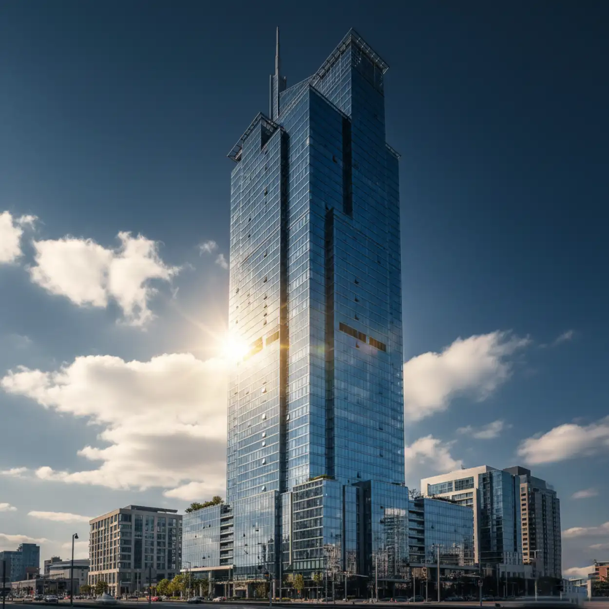 Free Download Real Estate Marketing Background With Skyscrapers - High Quality Real Estate Marketing Background Background