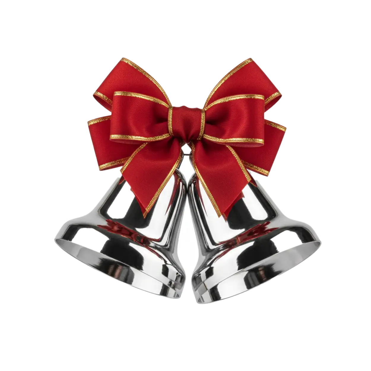 Free Download Realistic Christmas Bells Png Hd - High Quality Hristmas Bells Png PNG Image