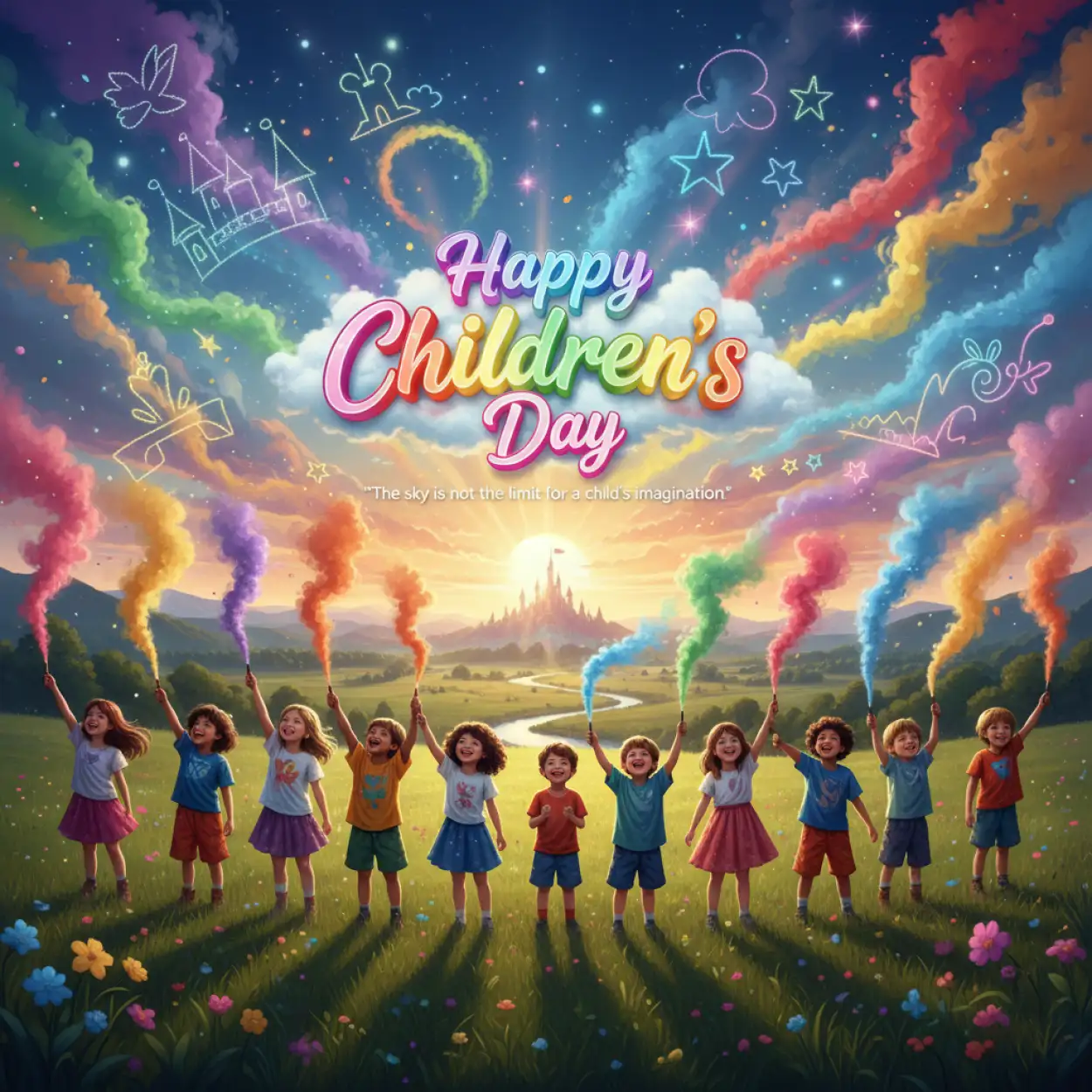 Realistic Happy Childrens Day Quotes With Sunshine - Royalty Free Happy Childrens Day Quotes Image | Pngmagic Free Download Realistic Happy Childrens Day Quotes With Sunshine - High Quality Happy Childrens Day Quotes Background