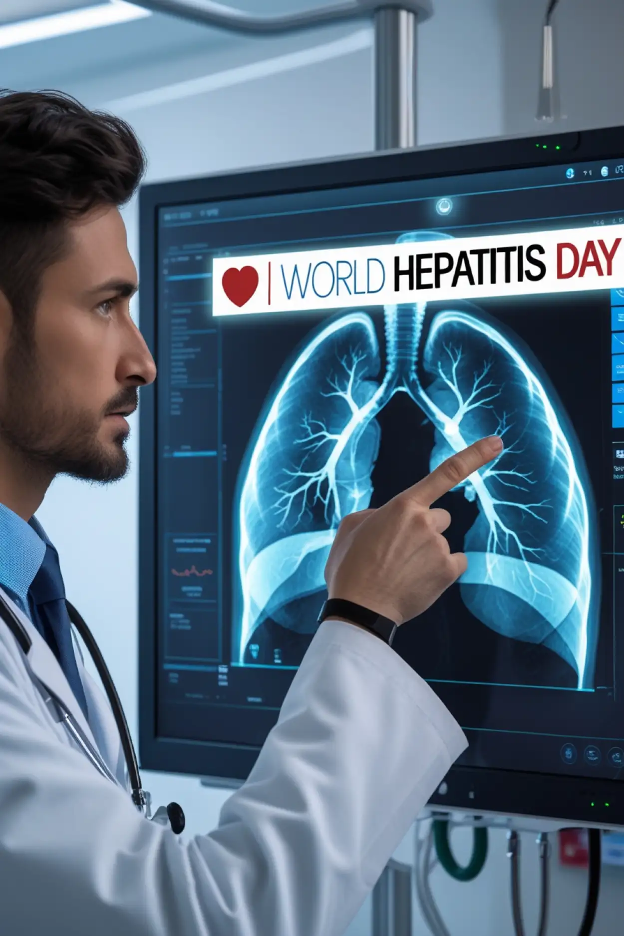 Free Download Realistic Hospital Background Photo World Hepatitis Day - High Quality World Hepatitis Day Background