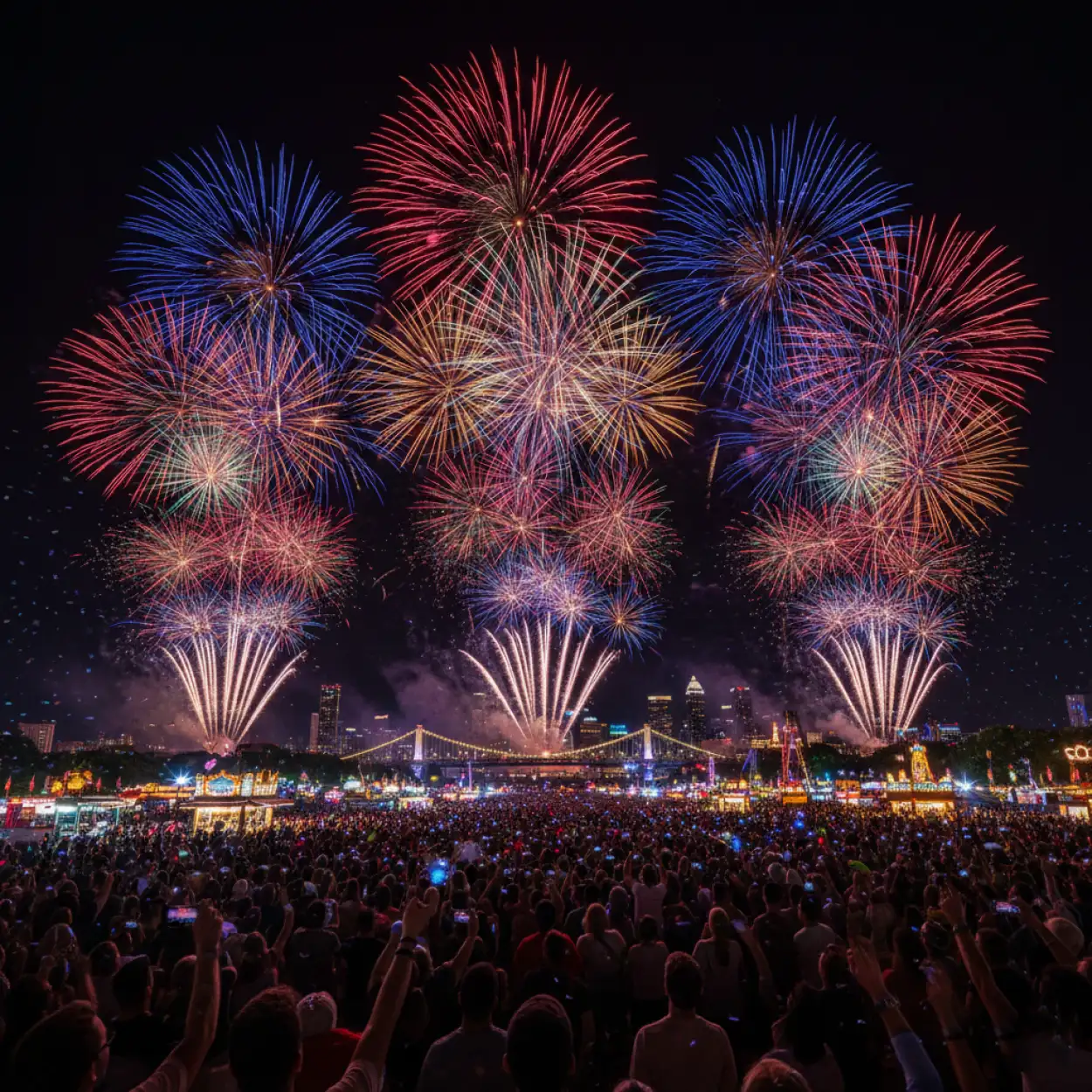 Free Download Realistic New Year Fireworks Background - High Quality New Year Fireworks Background Background