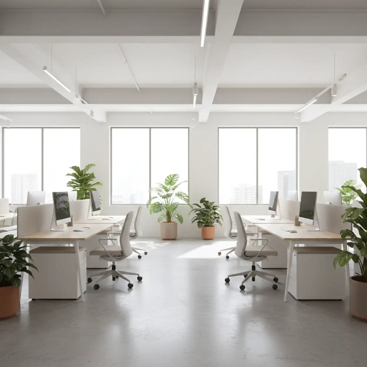 Free Download Realistic Office Interior Design Background For Stock Photography - High Quality Office Interior Design Background Background