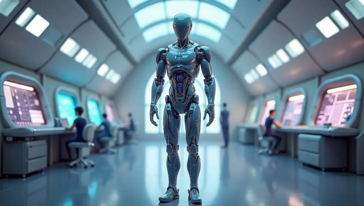 Realistic Robot Background For Tech Blog - Royalty Free Robot Background Image | Pngmagic Free Download Realistic Robot Background For Tech Blog - High Quality Robot Background Background