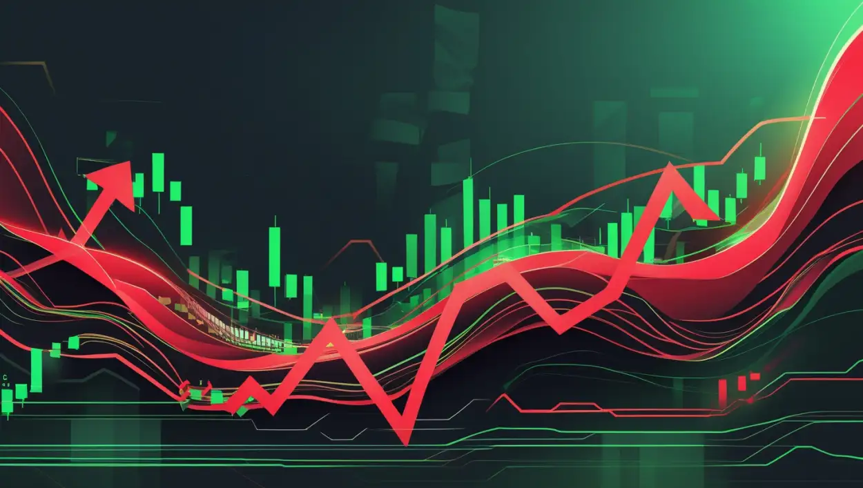 Free Download Red And Green Stock Market Background Effect - High Quality Stock Market Background Background Image