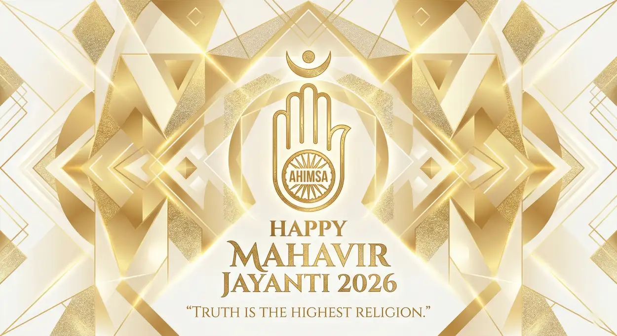 Free Download Religious Mahavir Jayanti 2026 Wishes Messages - High Quality Mahavir Jayanti 2026 Wishes Image